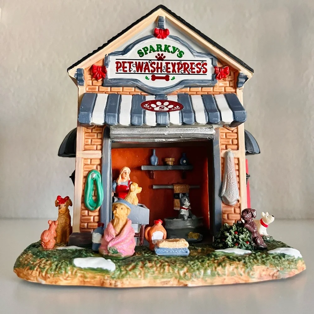 Lemax Village Collection Sparky's Pet Wash Express #53234